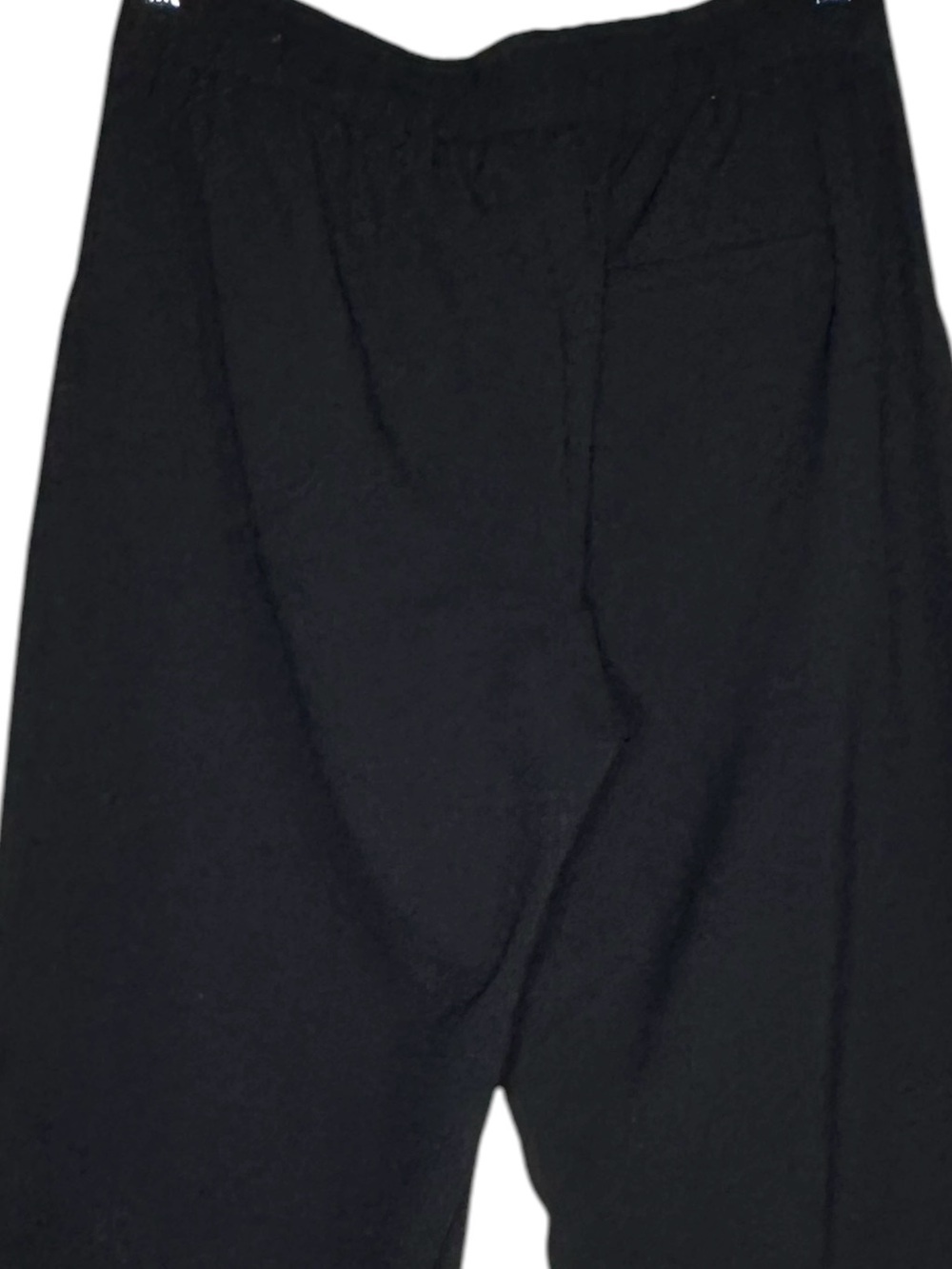 C by One Black Wide Leg Pull-On Career Pants Size M Elastic Back Waist - Picture 6 of 16